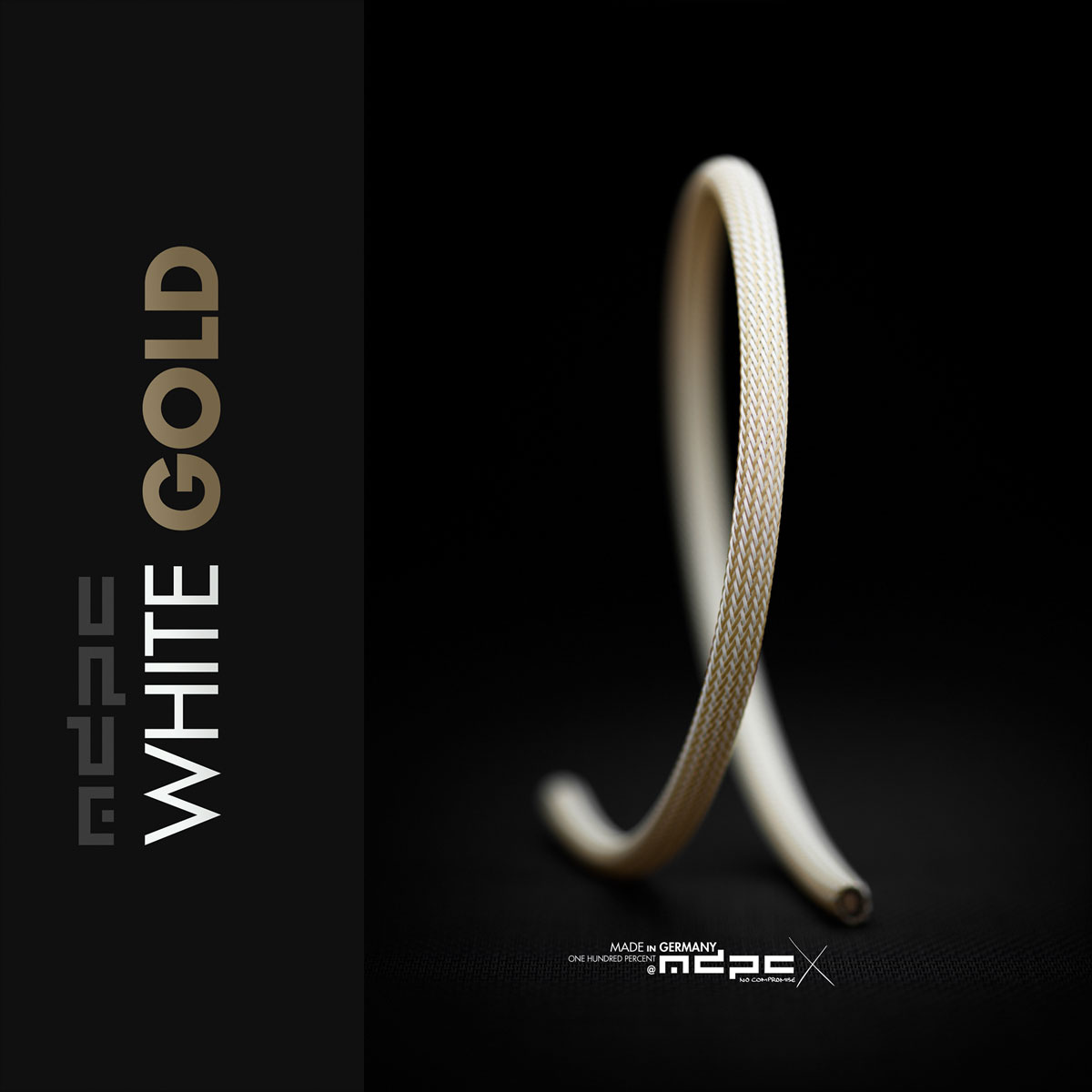 White-Gold Cable Sleeves MEDIUM