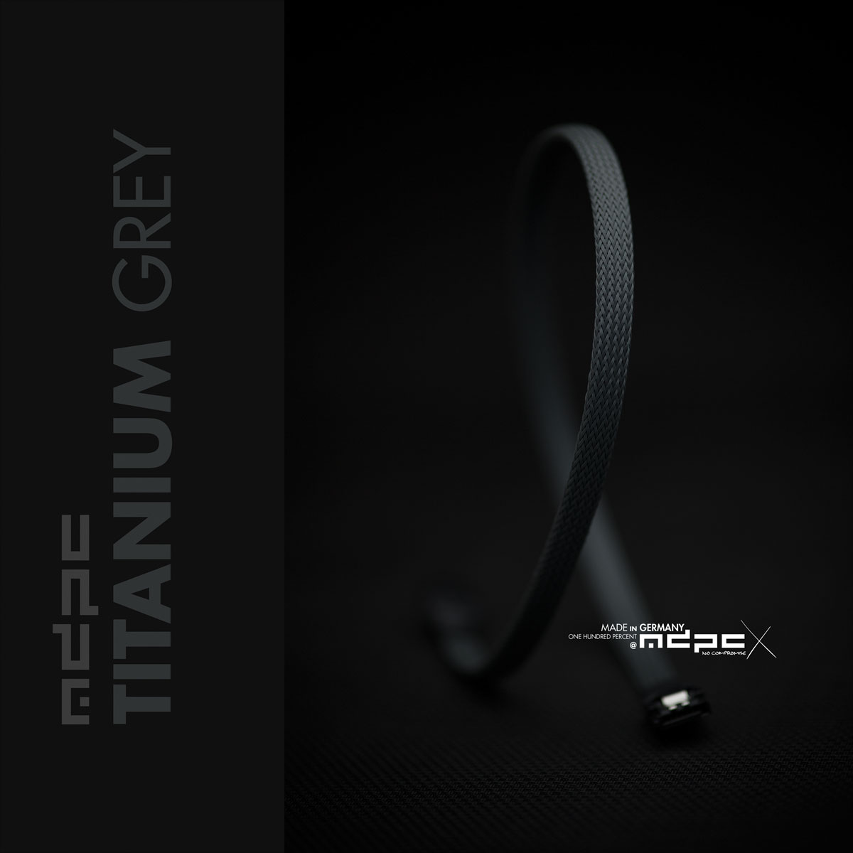 Titanium-Grey Cable Sleeves MEDIUM