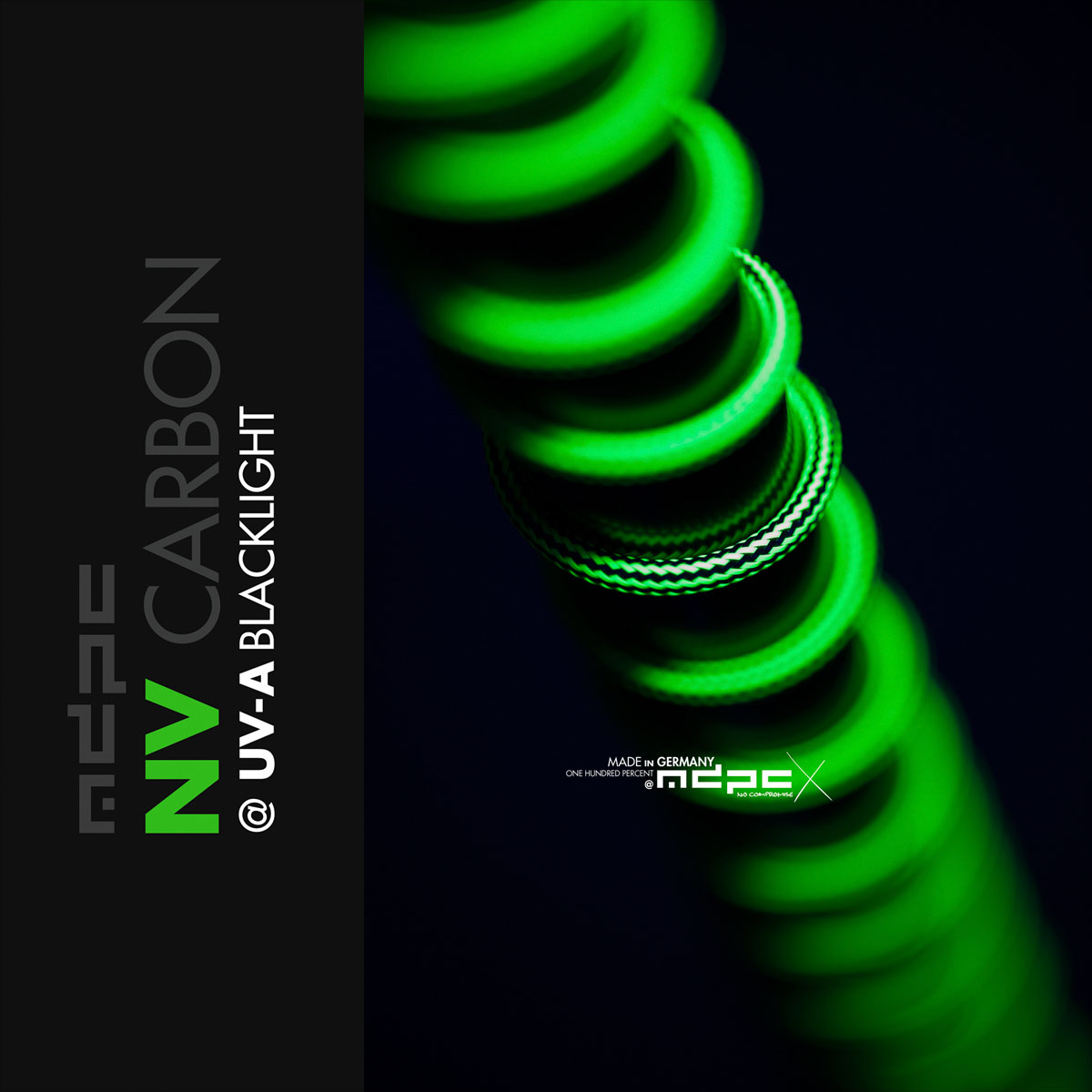 NV-Carbon Cable Sleeving SMALL