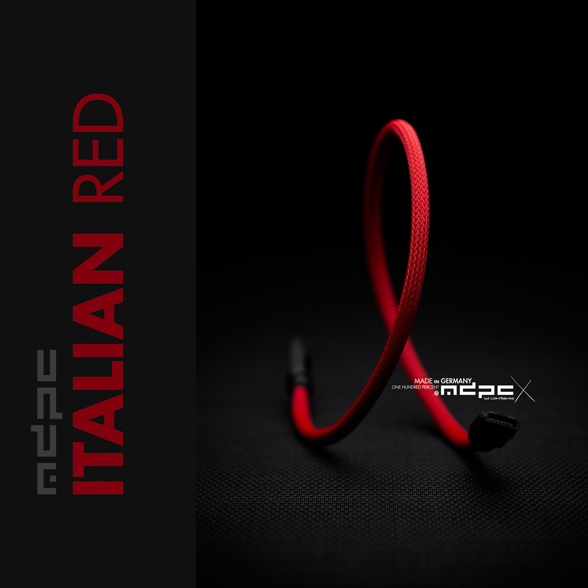 Italian-Red Cable Sleeves MEDIUM 100m