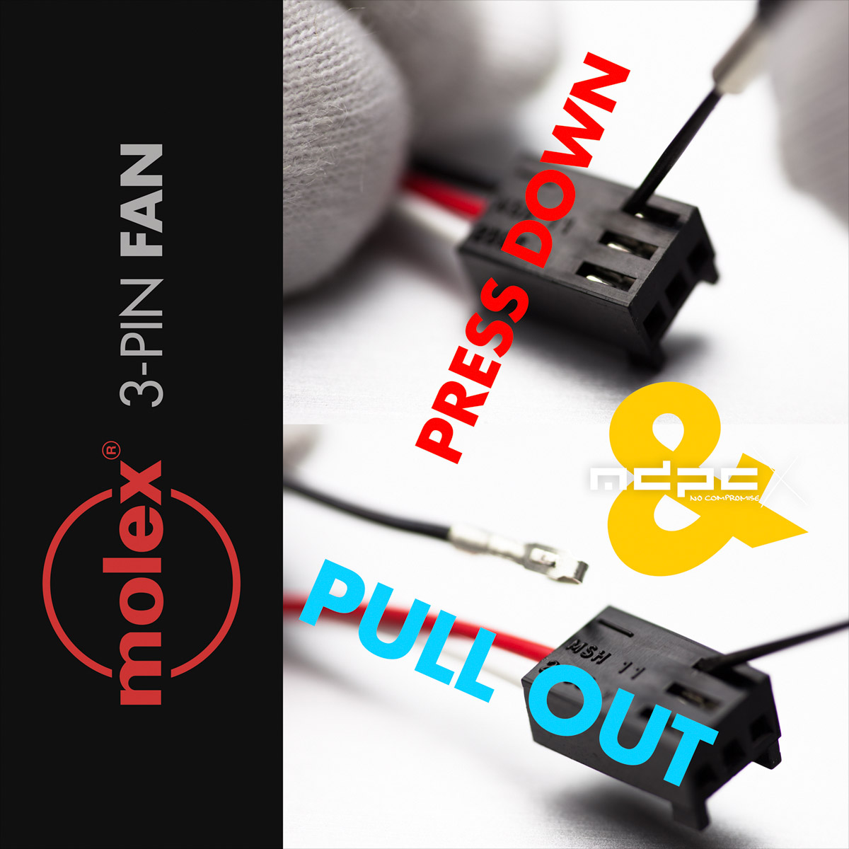 3-pin FAN Connector by MOLEX