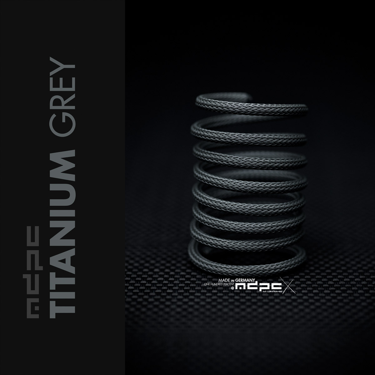 Titanium-Grey Sleeving MICRO 100m