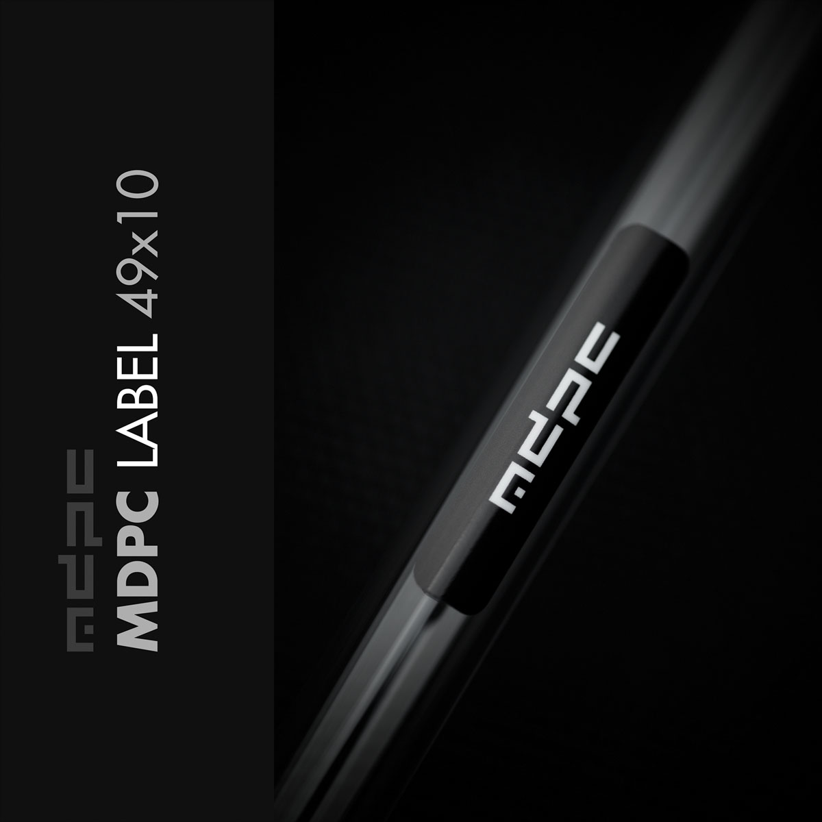 Mdpc Cross MDPC Label 49x10 Black