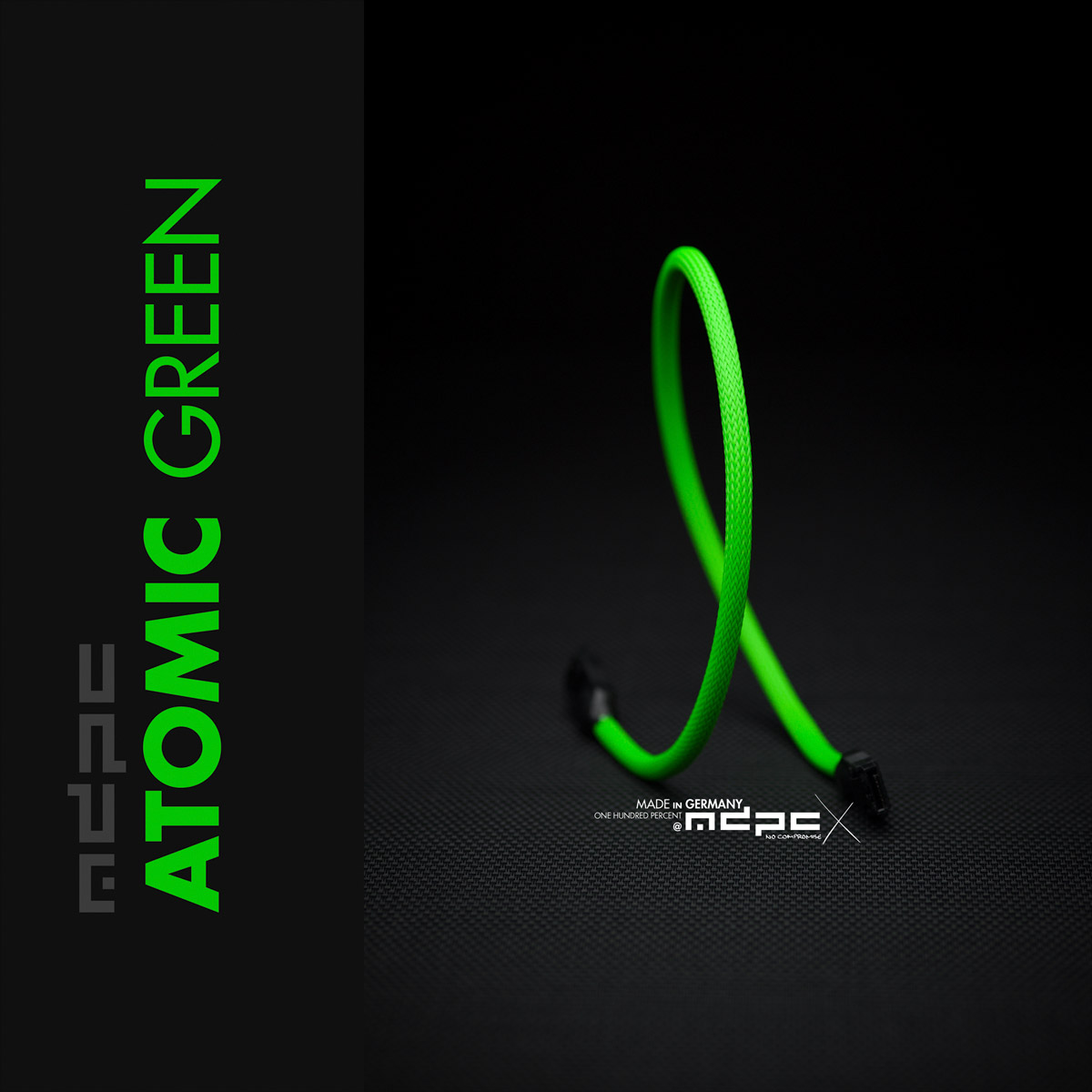 Atomic-Green Cable Sleeves MEDIUM