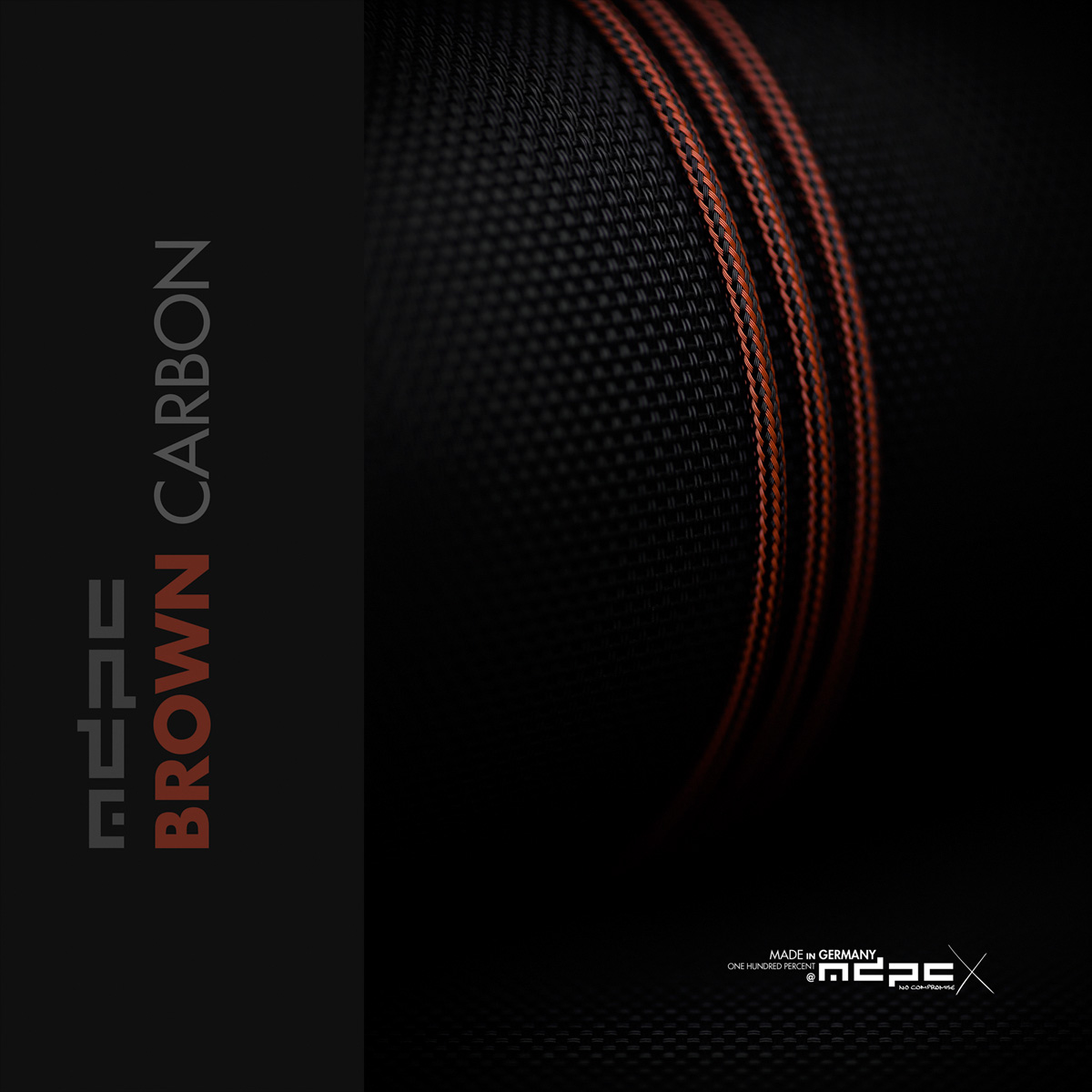 Brown-Carbon Cable Sleeve XTC