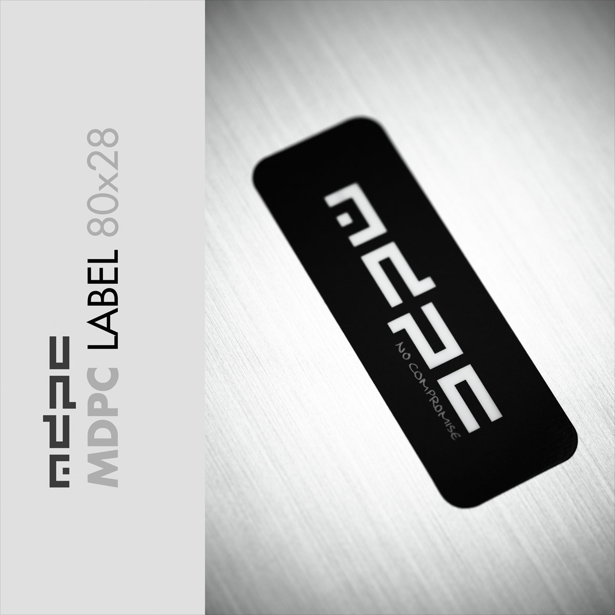 MDPC Label 80x28 Black