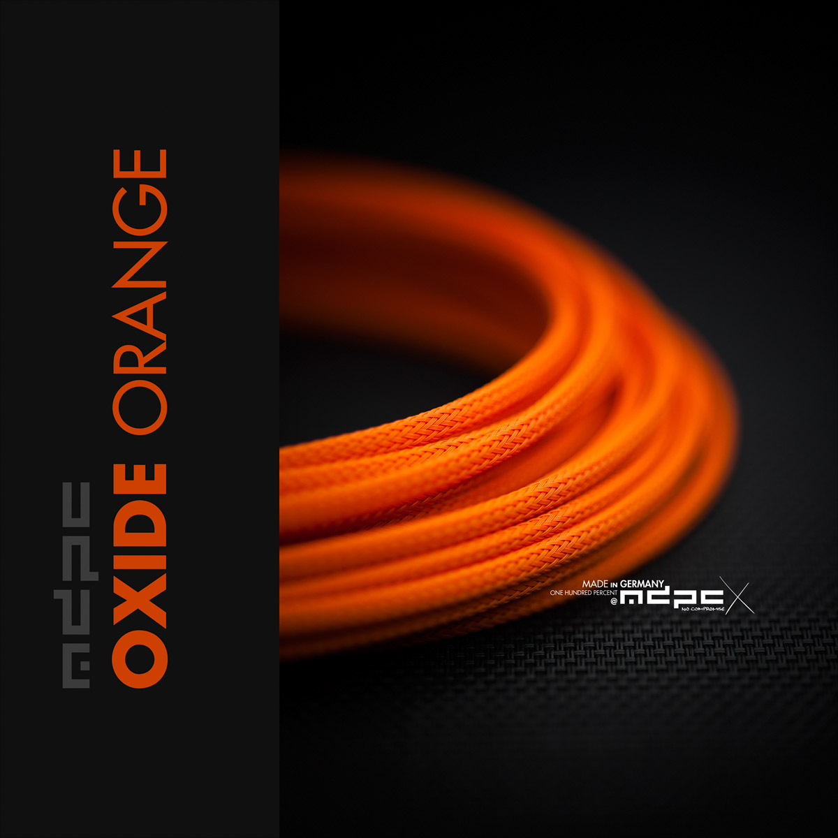 Oxide-Orange Cable Sleeving SMALL 100m