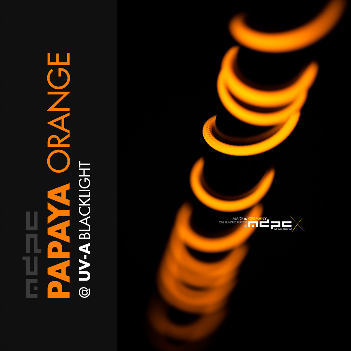 Papaya-Orange Cable Sleeving SMALL 100m