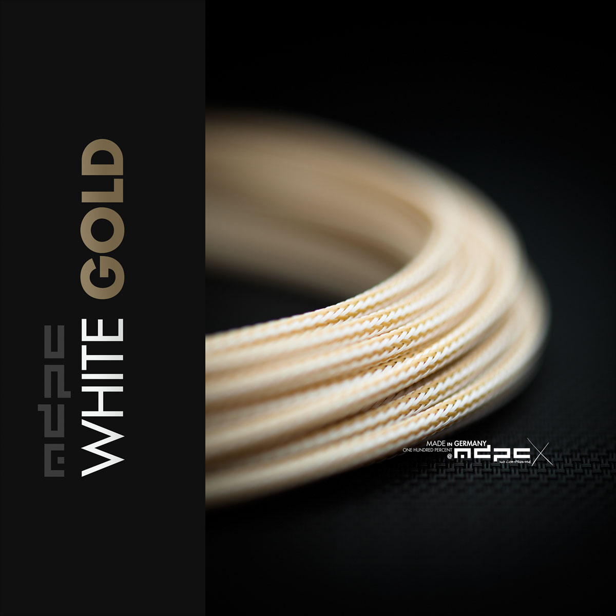 White-Gold Cable Sleeving SMALL