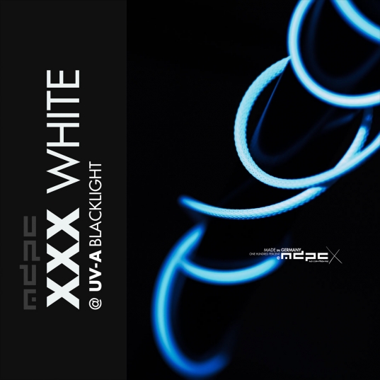 XXX-White Cable Sleeving SMALL 100m
