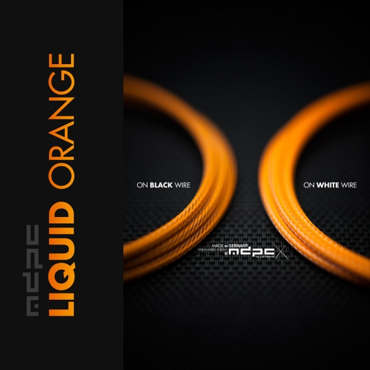 Liquid-Orange Cable Sleeving SMALL