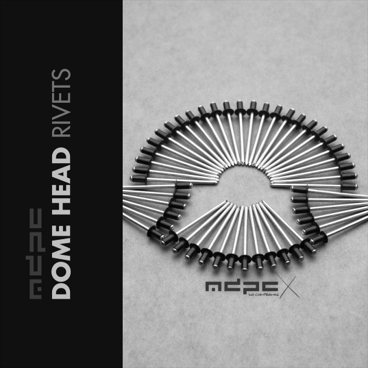 Black Rivet Dome Head 500x