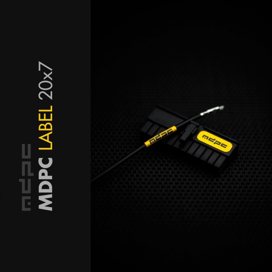 MDPC Label 20x7 Yellow