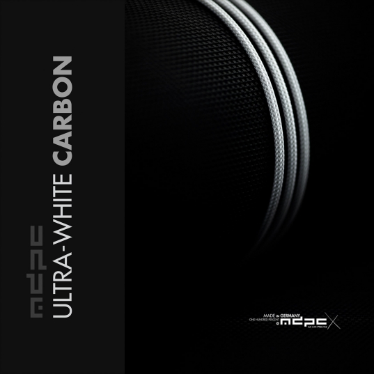 Ultra-White-Carbon Cable Sleeve XTC