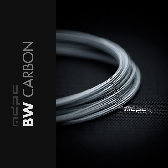 B&W-Carbon Cable Sleeving SMALL