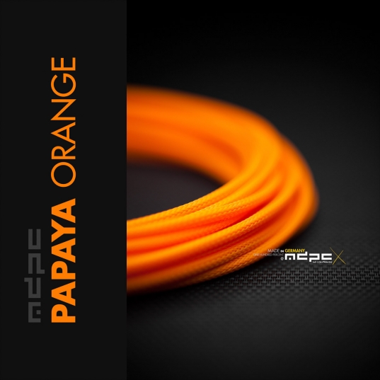 Papaya-Orange Cable Sleeving SMALL 100m