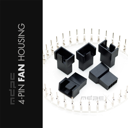 4-pin FAN HOUSING - 8 crimps