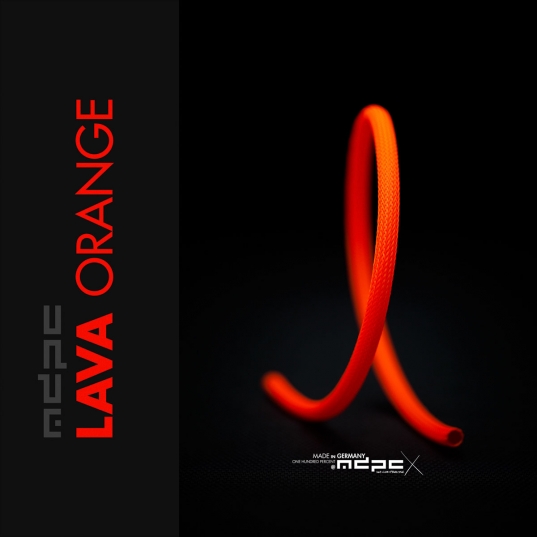 Lava-Orange Cable Sleeves MEDIUM