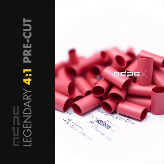 Light-Red PRE-CUT Heatshrink SMALL 100x