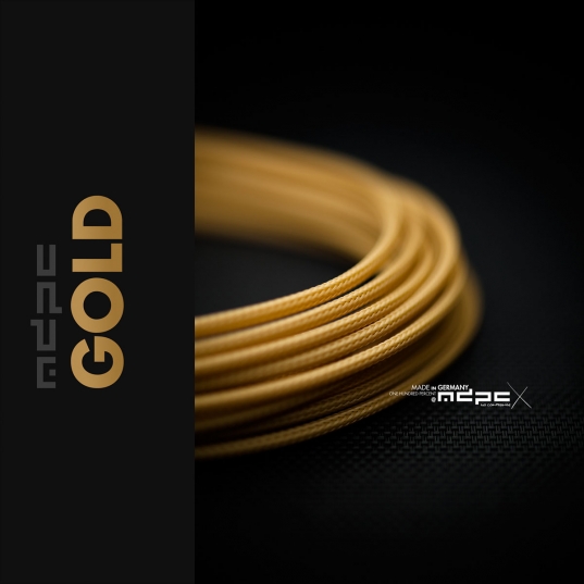 Gold Cable Sleeving SMALL 100m