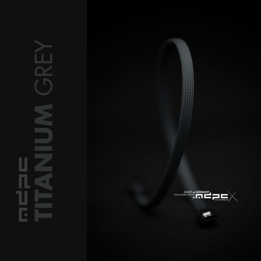 Titanium-Grey Cable Sleeves MEDIUM 100m