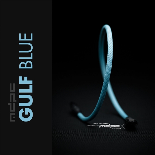 Gulf-Blue Cable Sleeves MEDIUM 100m