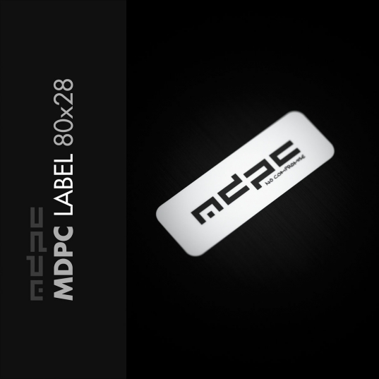 MDPC Label 80x28 White