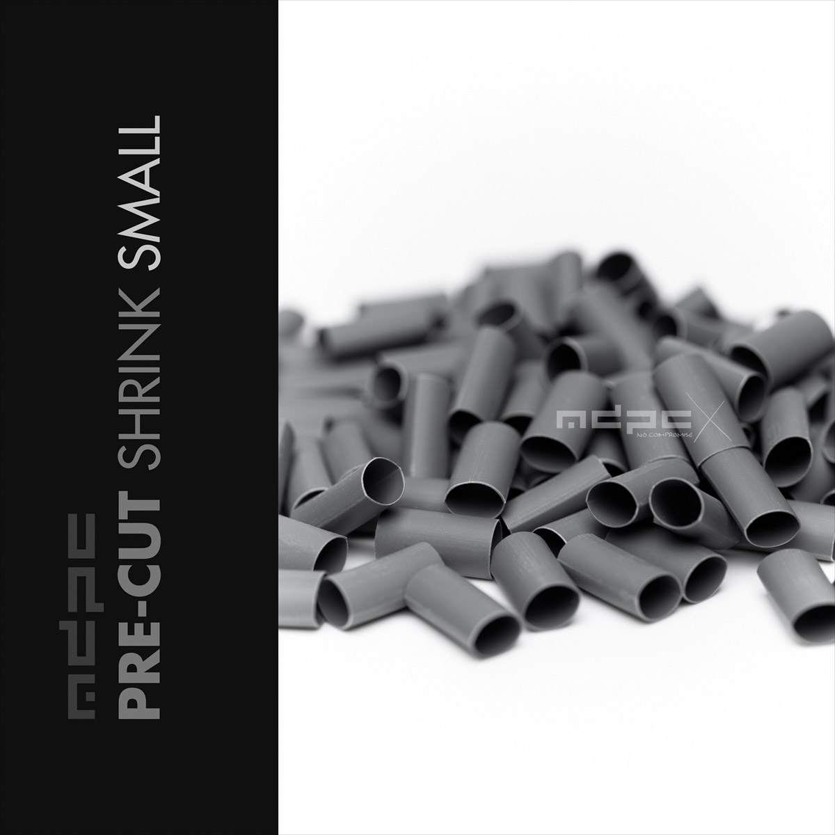 Grey PRECUT HeatShrink SMALL 100x MDPCX