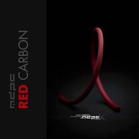 Red-Carbon Cable Sleeves MEDIUM