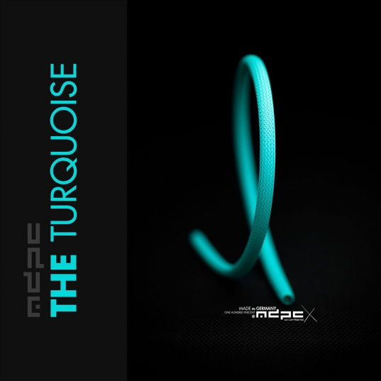 THE-Turquoise Cable Sleeves MEDIUM 100m