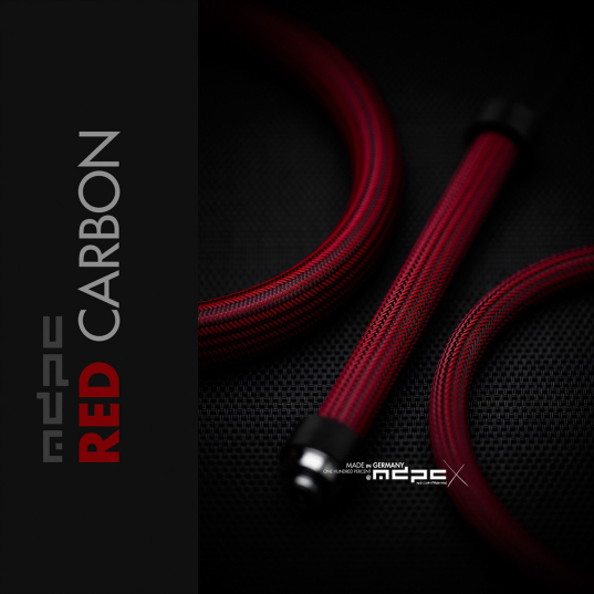 Red-Carbon Cable Sleeve BIG