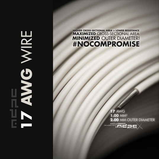 17-AWG hook-up wire C-WHITE