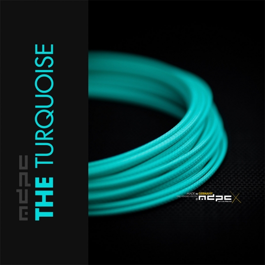 THE-Turquoise Cable Sleeving SMALL 100m
