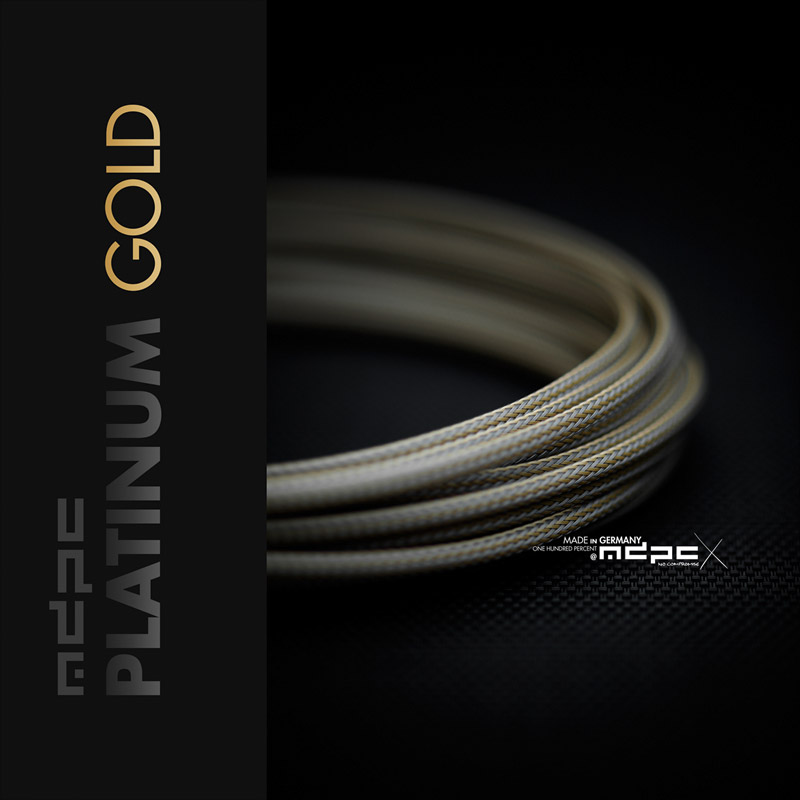 Most beautiful cables sleeving: The new Platinum-Gold is here!