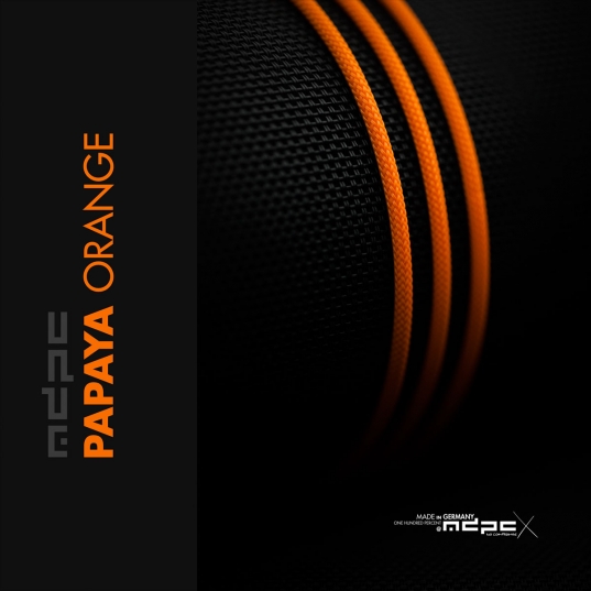 Papaya-Orange Cable Sleeve XTC 100m