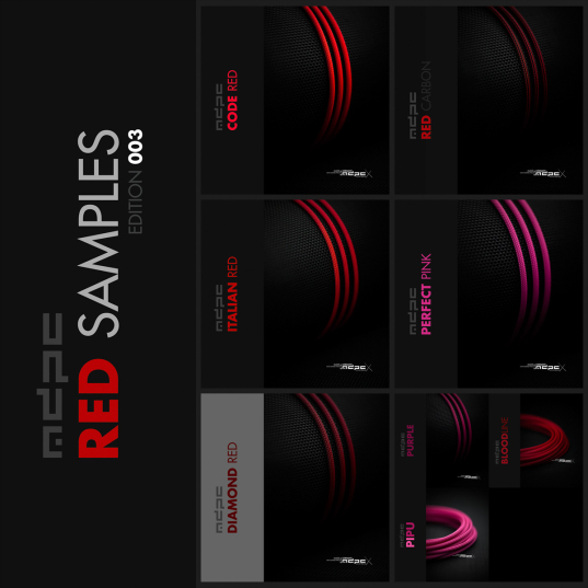 Cable-Sleeves RED SAMPLES e.003