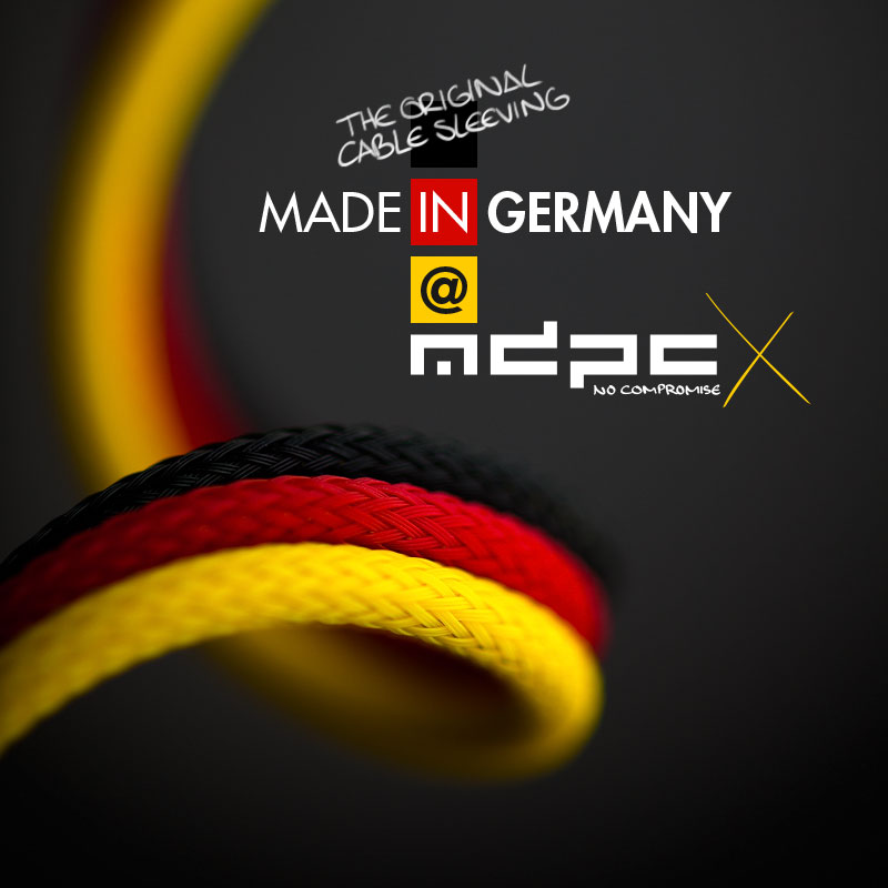 Cable sleeving by MDPC-X: 100% unique, 100% made in Germany, a class of its own!