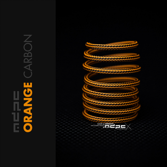 Orange-Carbon Sleeving MICRO