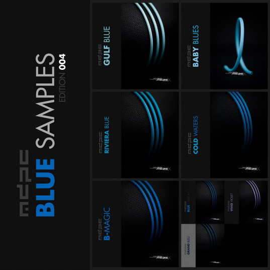 Cable-Sleeves BLUE SAMPLES e.004