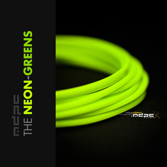 THE Neon-Greens Cable Sleeving SMALL 100m