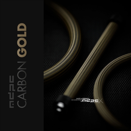 Carbon-Gold Cable Sleeve BIG