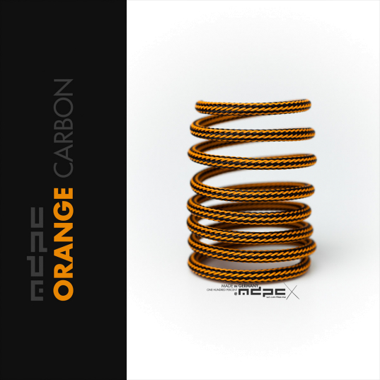 Orange-Carbon Sleeving MICRO