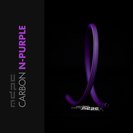 Carbon-N-Purple Cable Sleeves MEDIUM